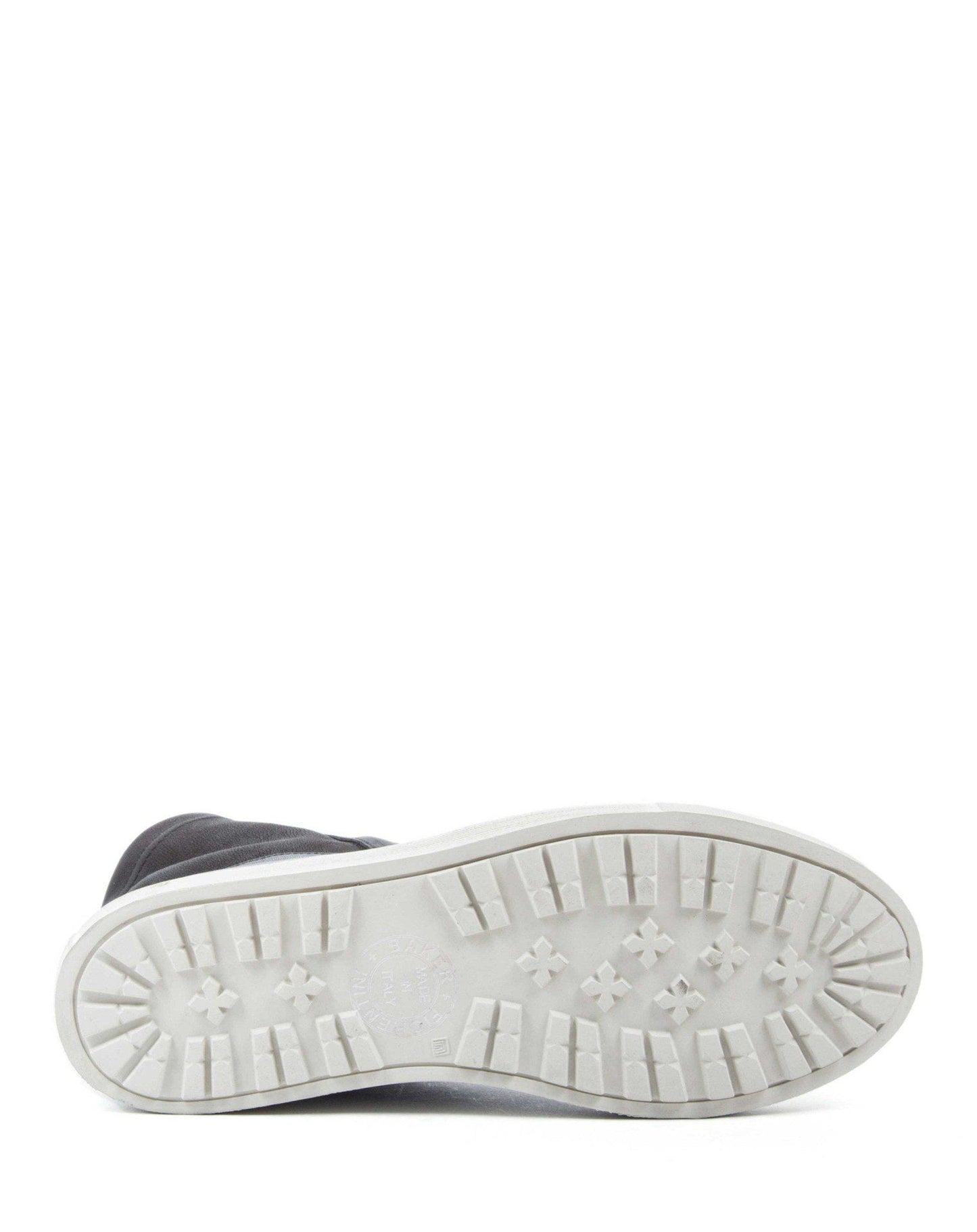 Fiorentini + Baker, BOLT BRET, Black leather sneaker boots with ruched vamp and inside zip-Made in Italy-sole