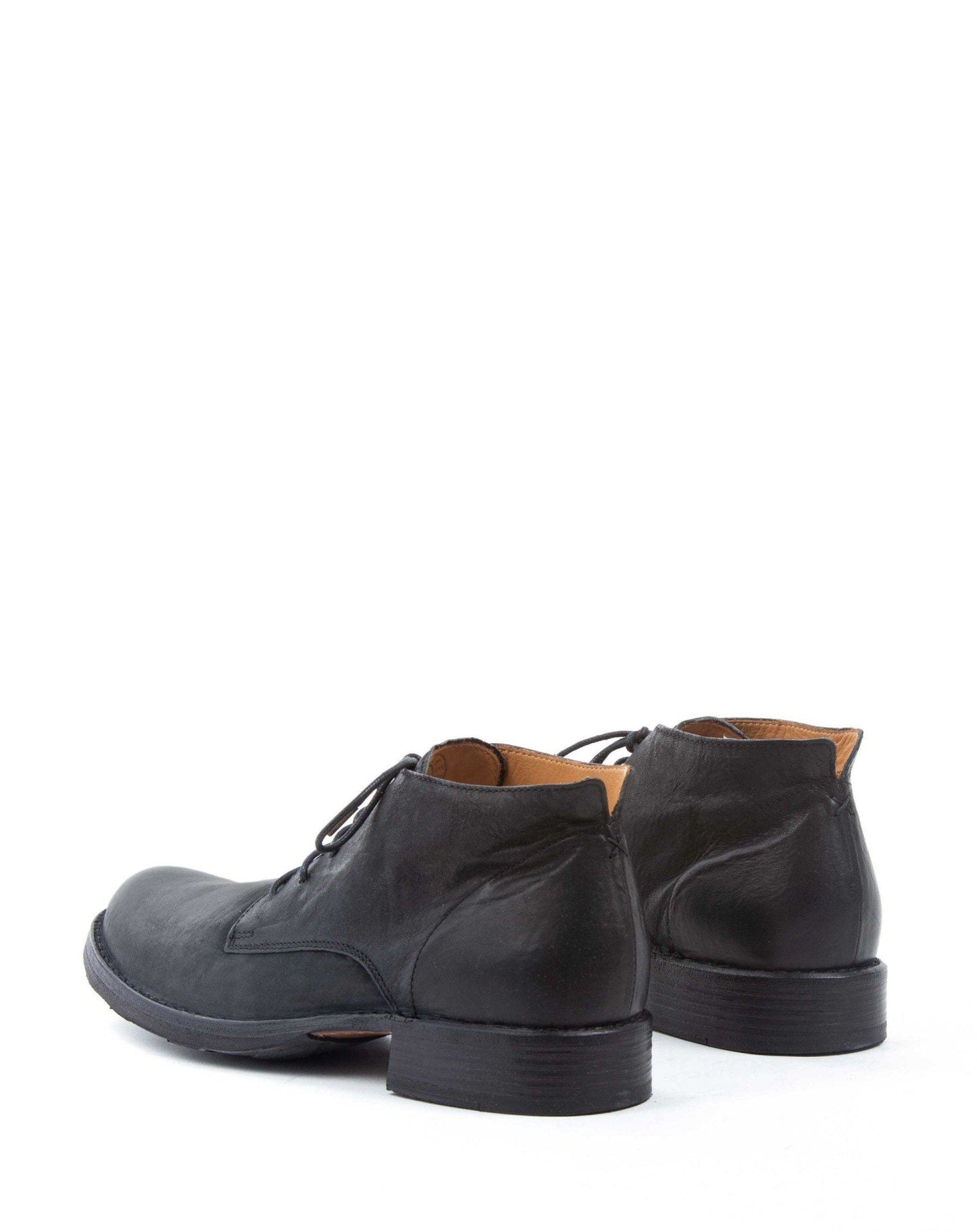 Fiorentini + Baker, ETERNITY EDD, Black leather lace-up ankle boots-Made in Italy-back