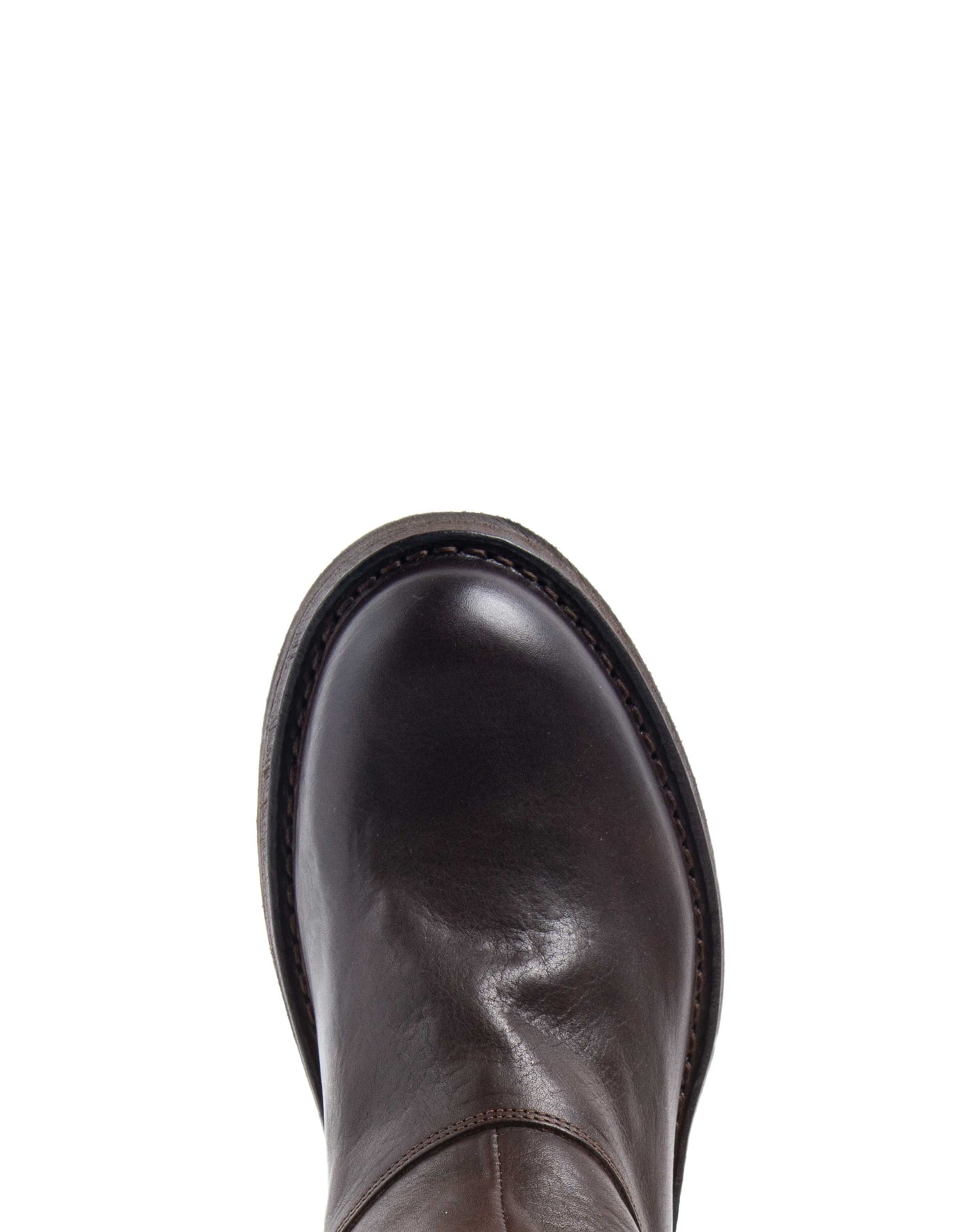 Fiorentini + Baker, ETERNITY ETA, Brown leather ankle boots with studded buttons-Made in Italy-toe