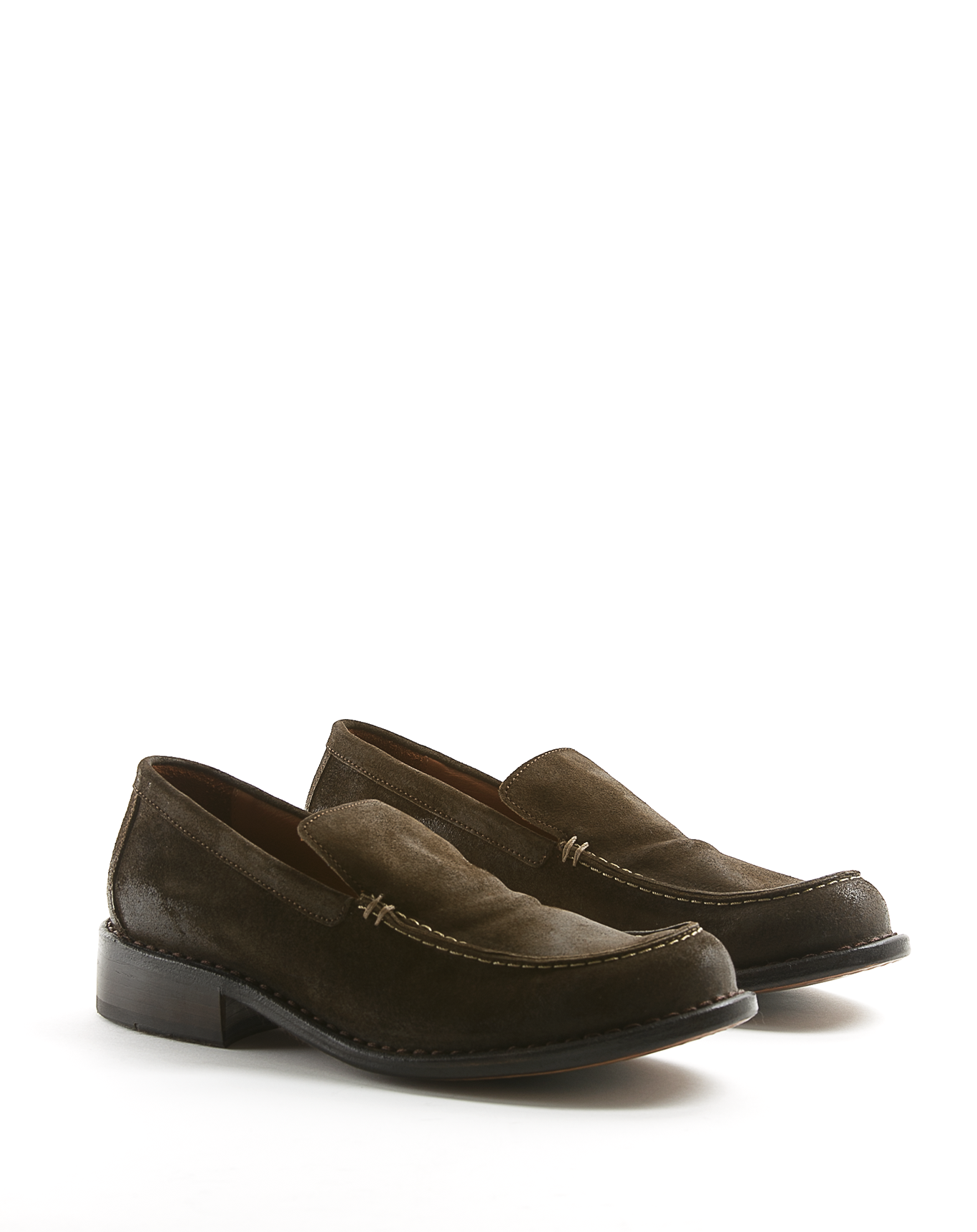 FELA Brown Suede Loafers