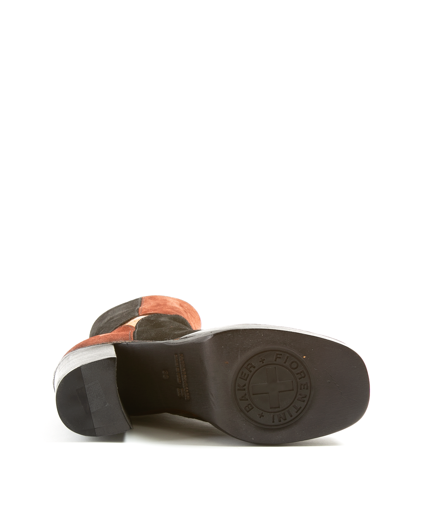 LOIS Black/Rust/Gold Suede Shoes