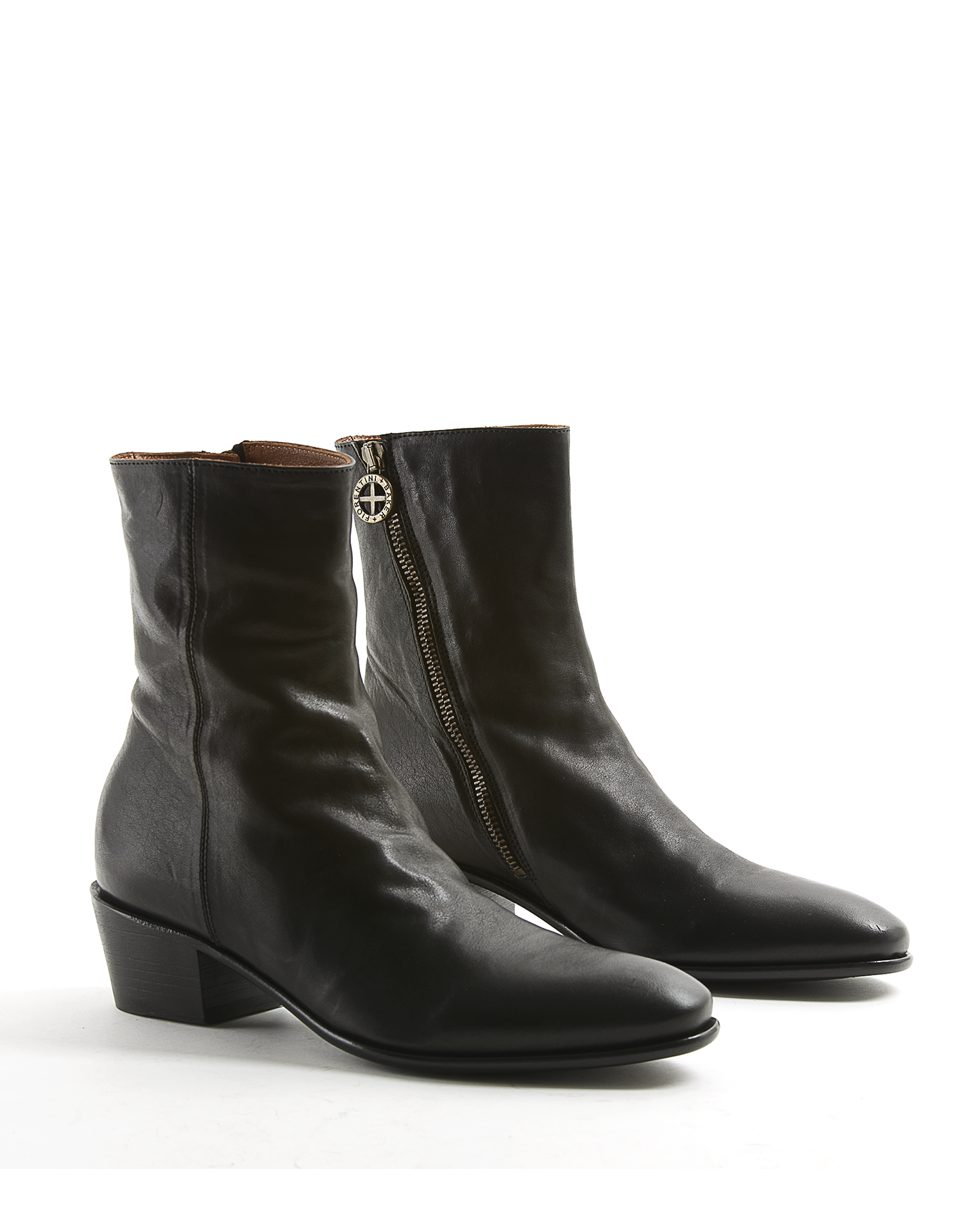 MATT Black Leather Boots