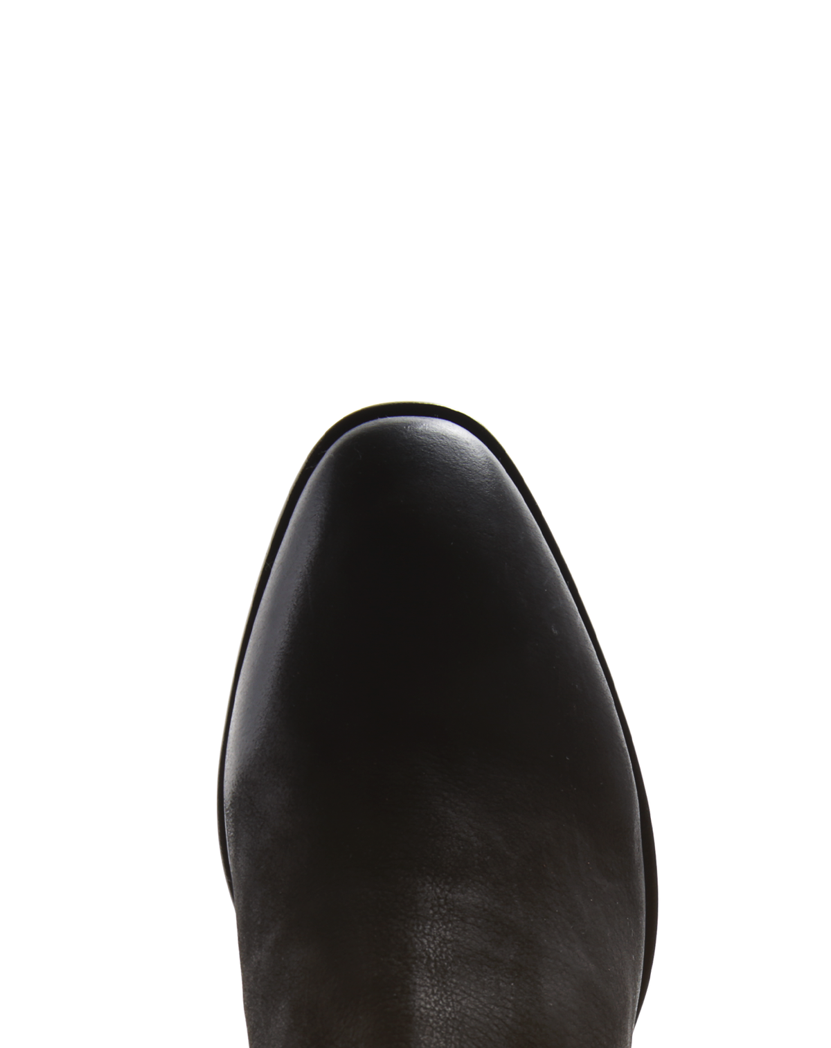 MATT Black Brushed Leather Boots