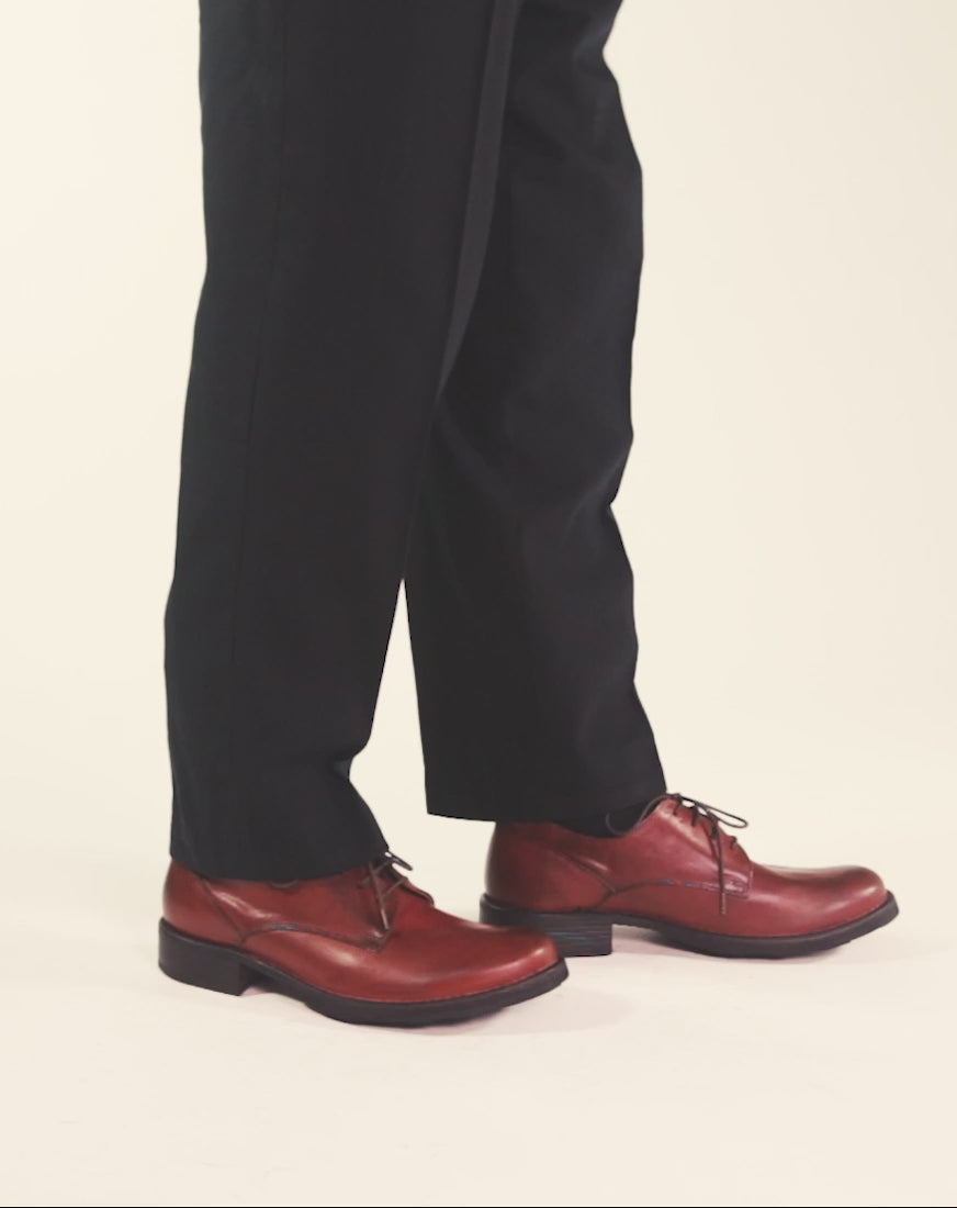 Fiorentini + Baker, ETERNITY 706, Brick brown leather derby shoe-Made in Italy-video