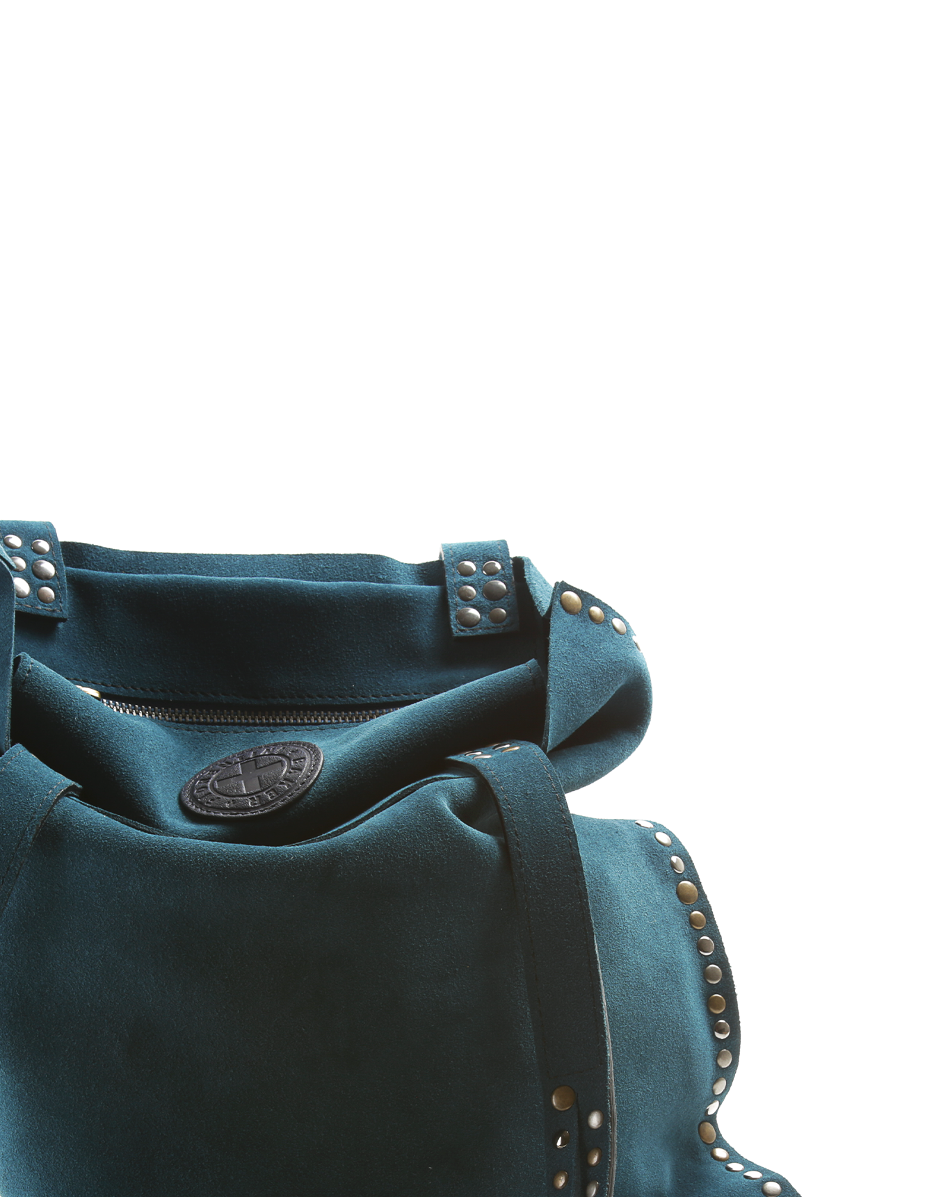 SIRYA Petrol Suede Bag