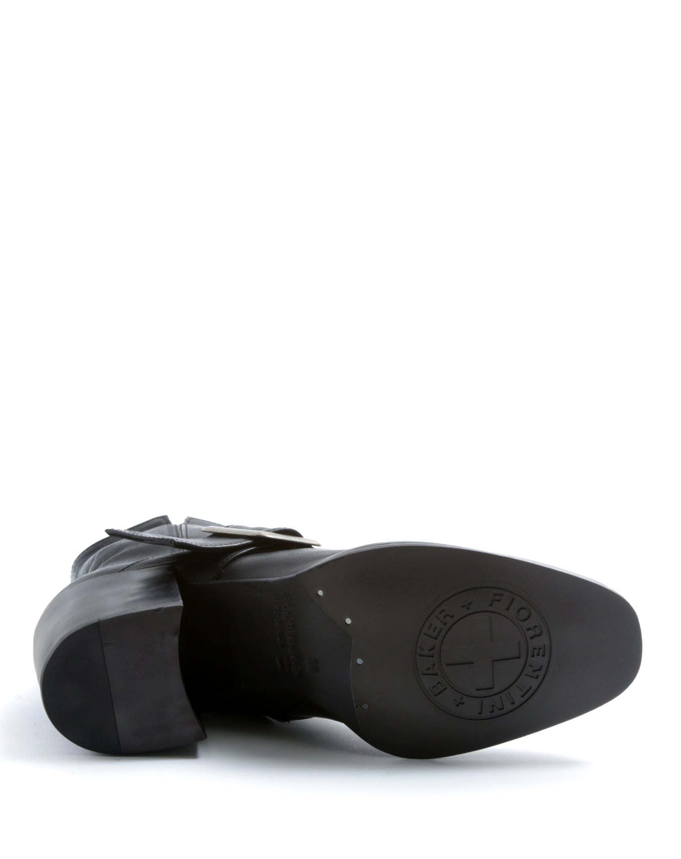 Fiorentini + Baker , CLAREY CAPE,  Comfortable ankle boots with wide instep
buckled strap, squared toe and 7cm heel -Made to last-sole