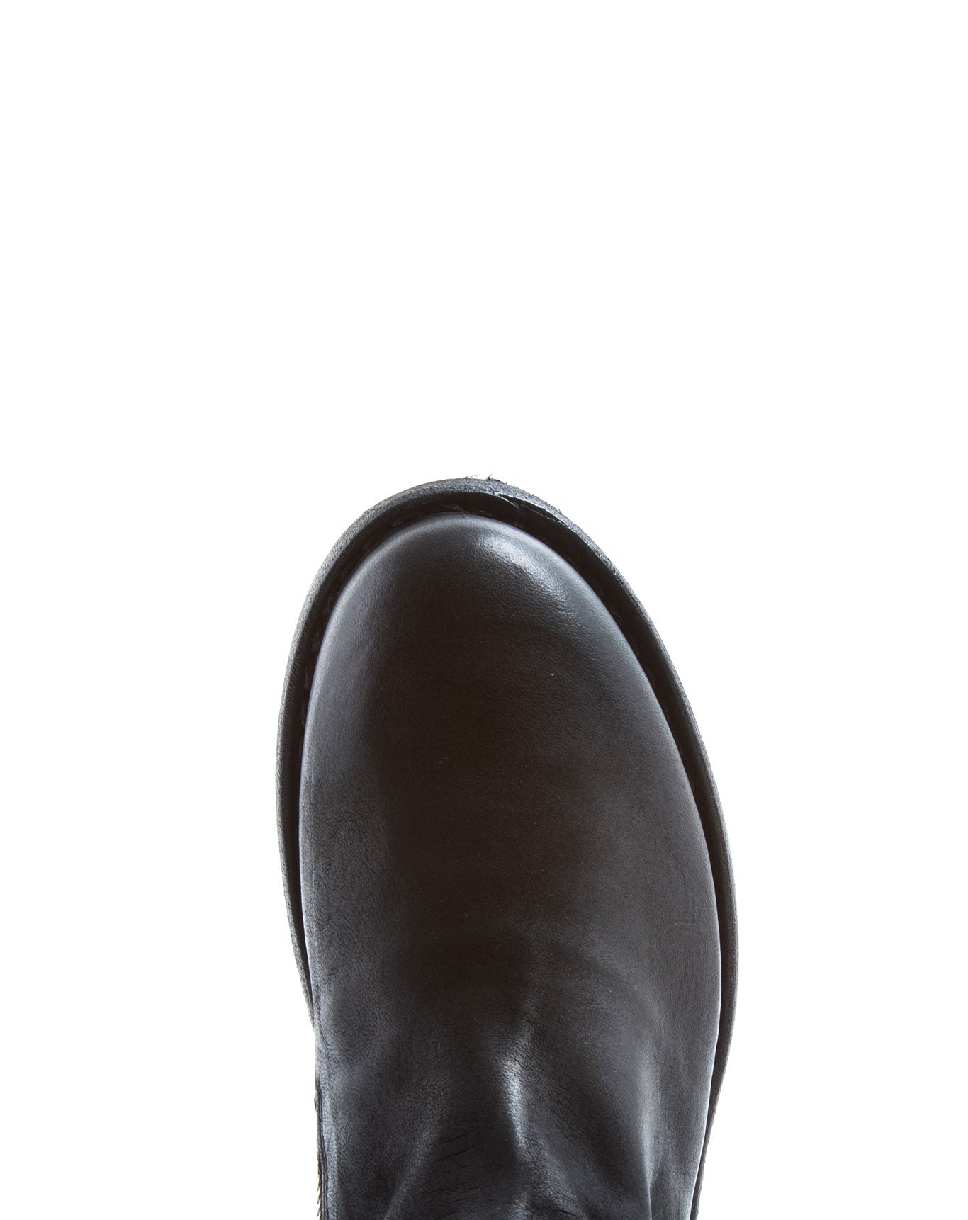 Fiorentini + Baker, FRATERNITY FEZE, Black leather mid-height boots with inside lateral zip-Made in Italy-toe
