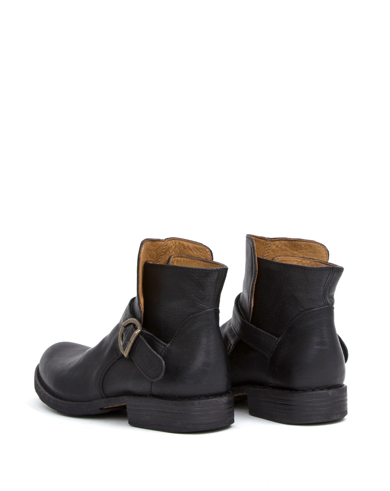 Fiorentini+Baker, ETERNITY 752, Black leather biker ankle boot-Made in Italy- back