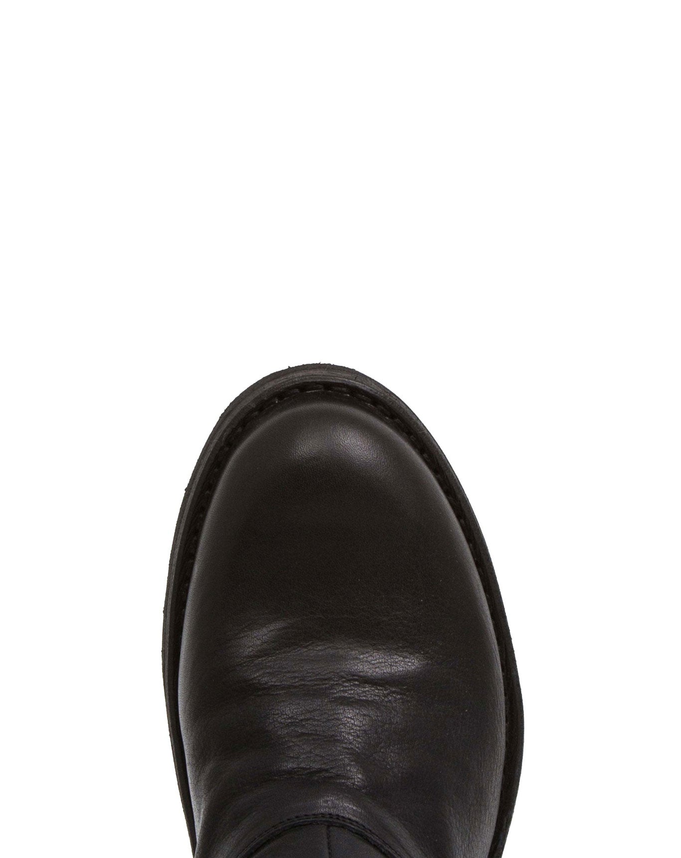 Fiorentini + Baker, ETERNITY ETA, Black leather ankle boots with studded buttons-Made in Italy-toe