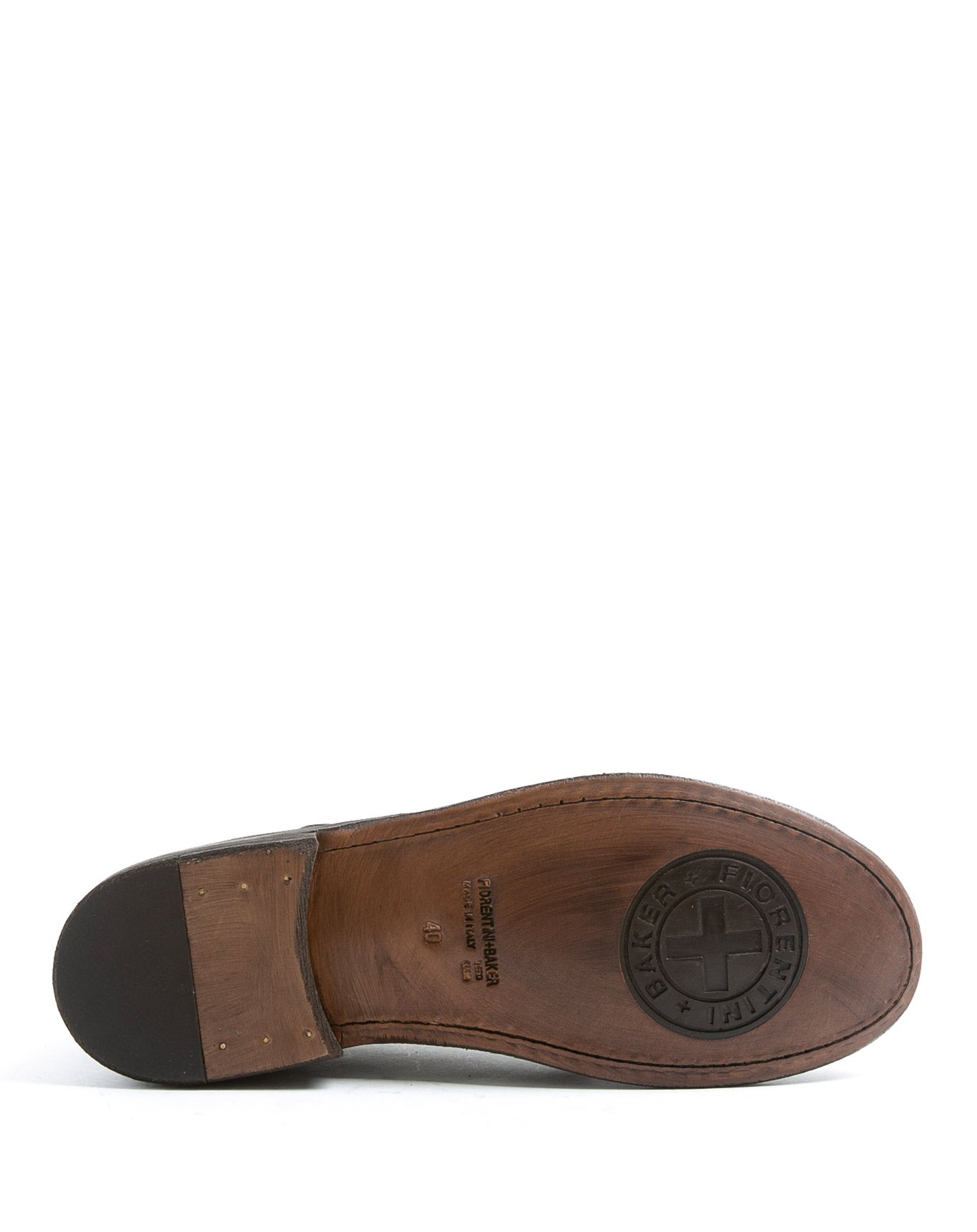 Fiorentini + Baker, FRATERNITY FRED,  Black leather classic lace up shoes with lighter leather sole-Made in Italy-sole