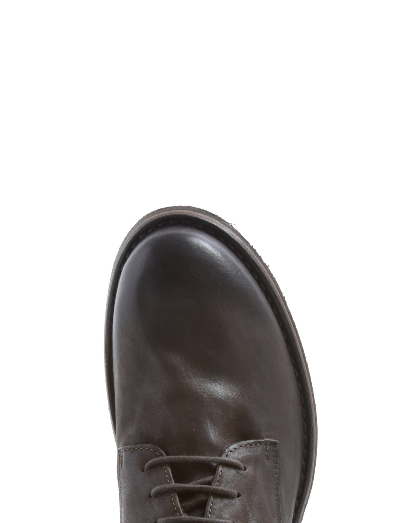 Fiorentini + Baker, ETERNITY EDD, Coffee brown leather lace-up ankle boots-Made in Italy-toe