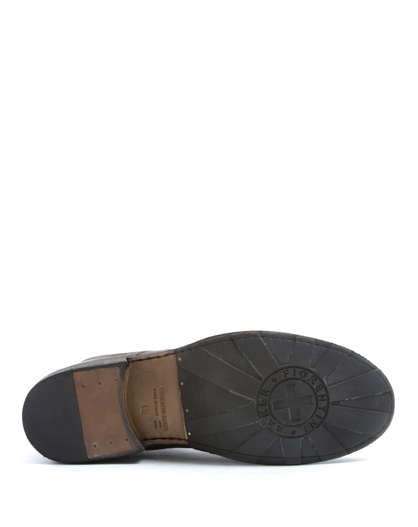 Fiorentini + Baker, ETERNITY EDD, Coffee brown leather lace-up ankle boots-Made in Italy-sole