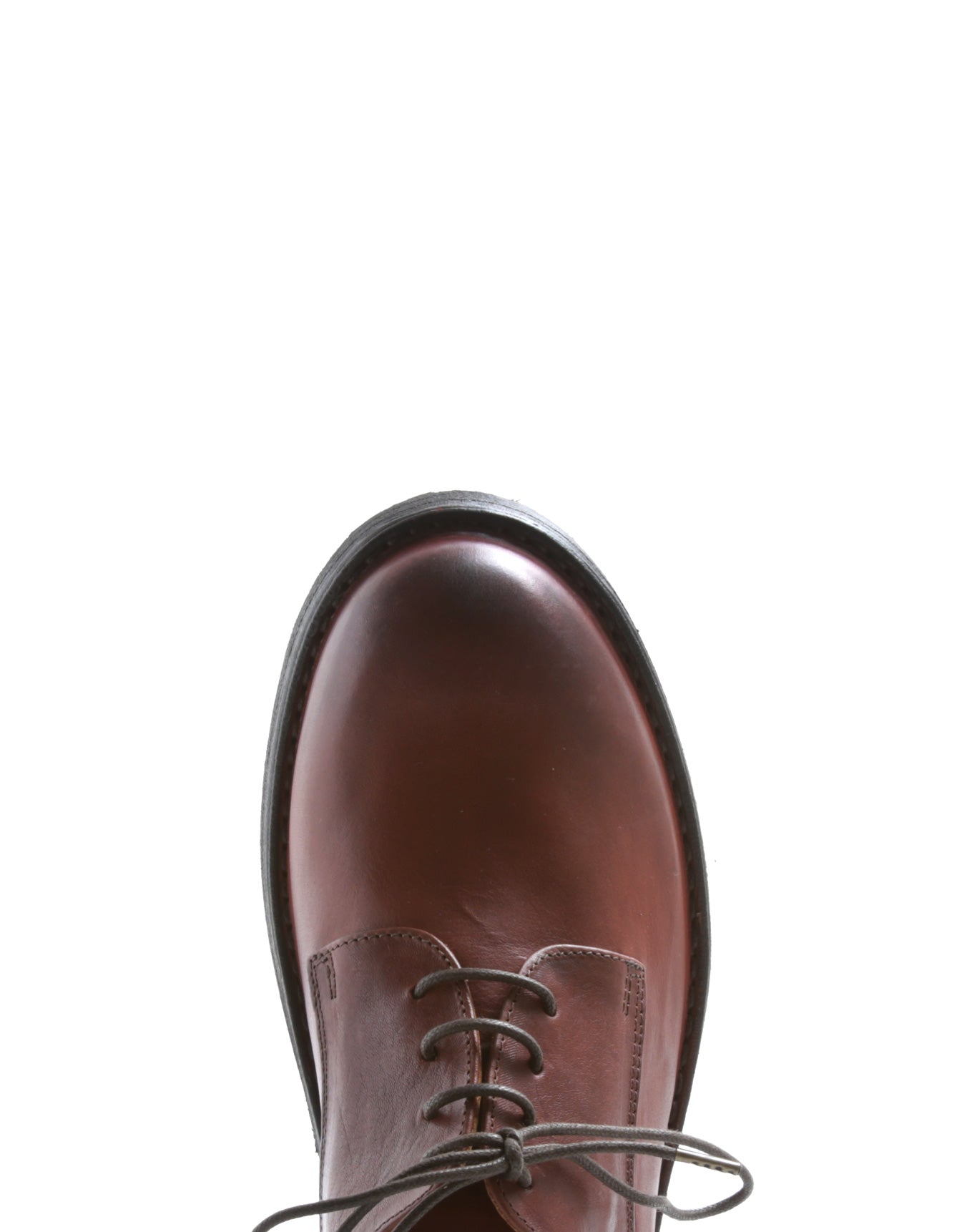 Fiorentini + Baker, ETERNITY 706, Brick brown leather derby shoe-Made in Italy-toe