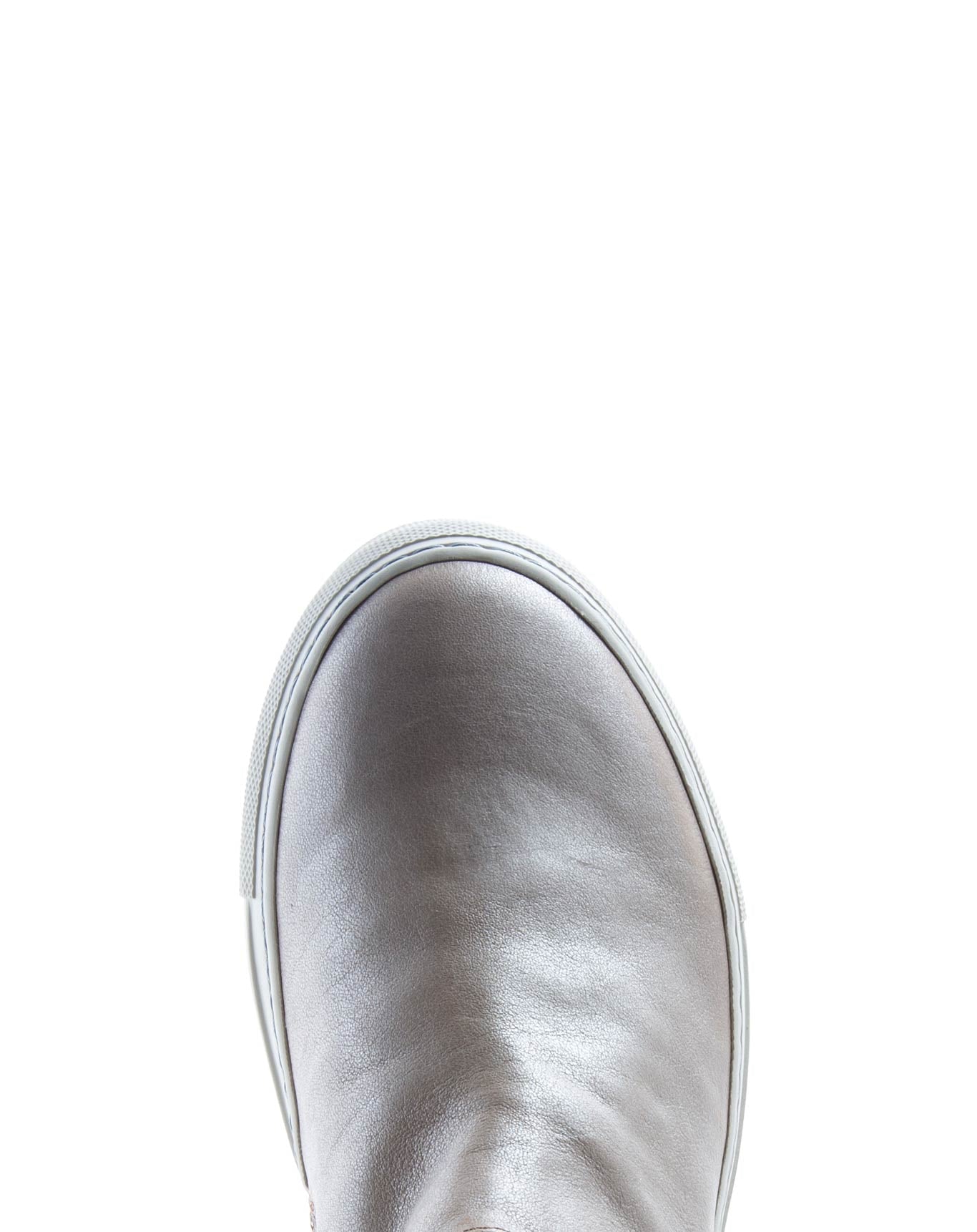 Fiorentini + Baker, BOLT BRIE, Black leather asymmetric sneakers with inside zip-Made in Italy-toe