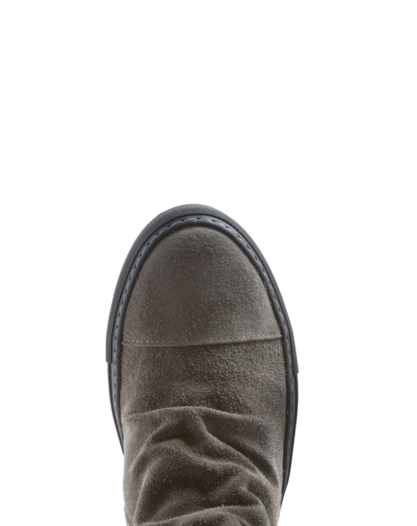 Fiorentini + Baker, BOLT BRET, Taupe suede sneaker boots with ruched vamp and inside zip-Made in Italy-toe
