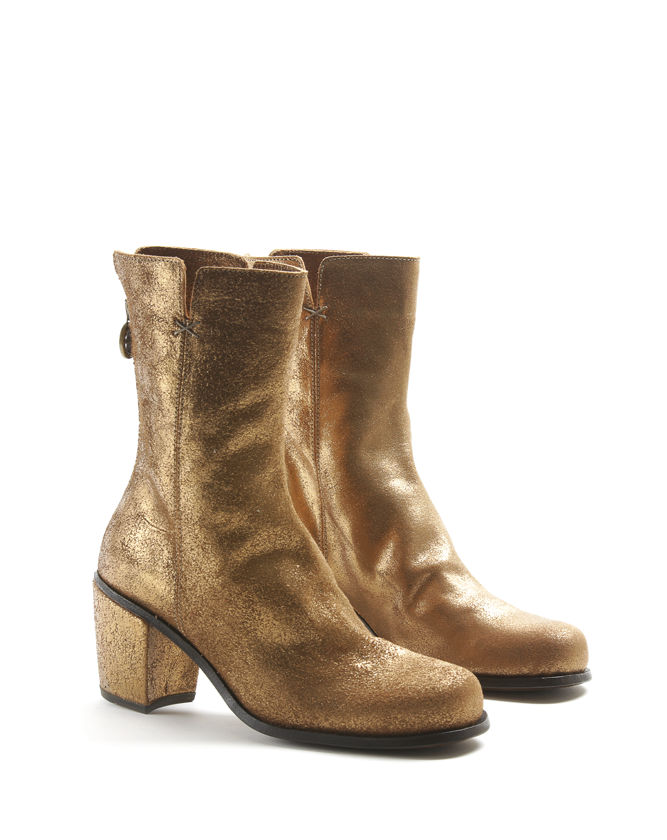 JONI Gold Leather Boots