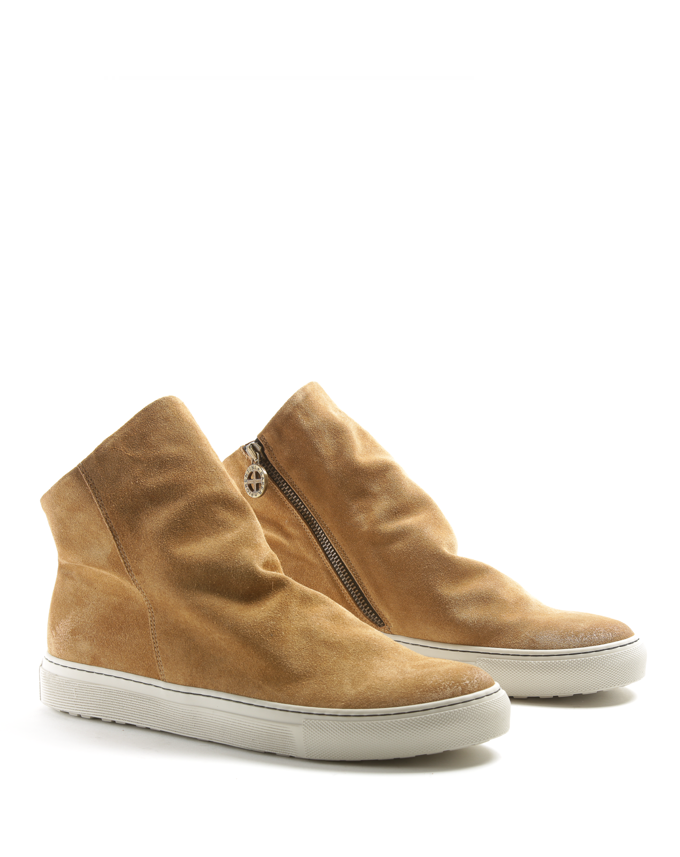 BIEL Cognac Suede Sneaker Boots