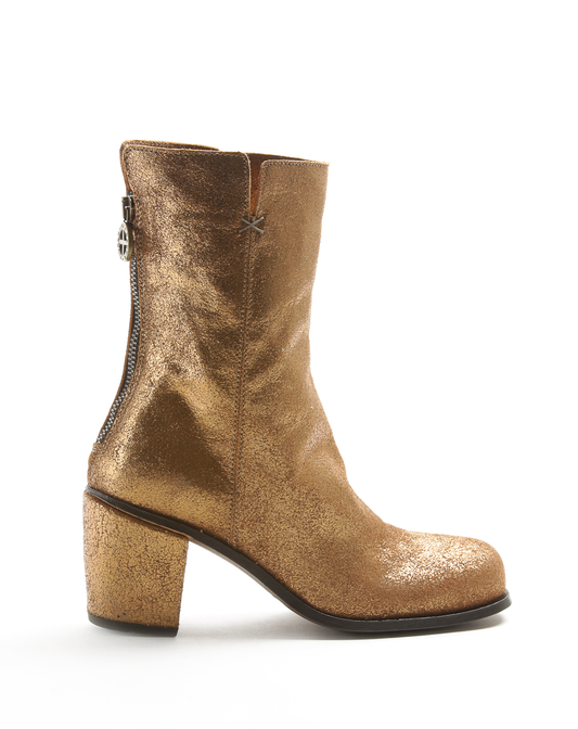 JONI Gold Leather Boots