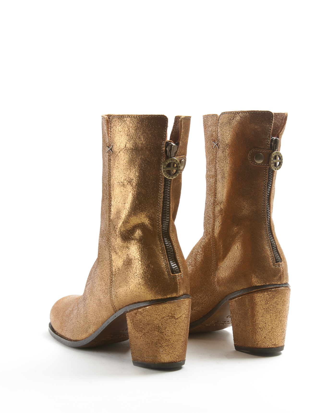 JONI Gold Leather Boots