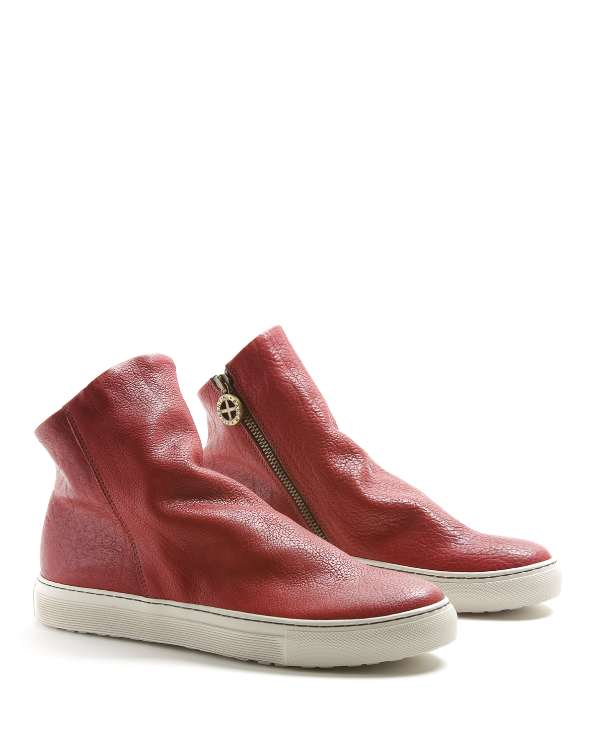 BIEL Oxblood Leather Sneaker Boots