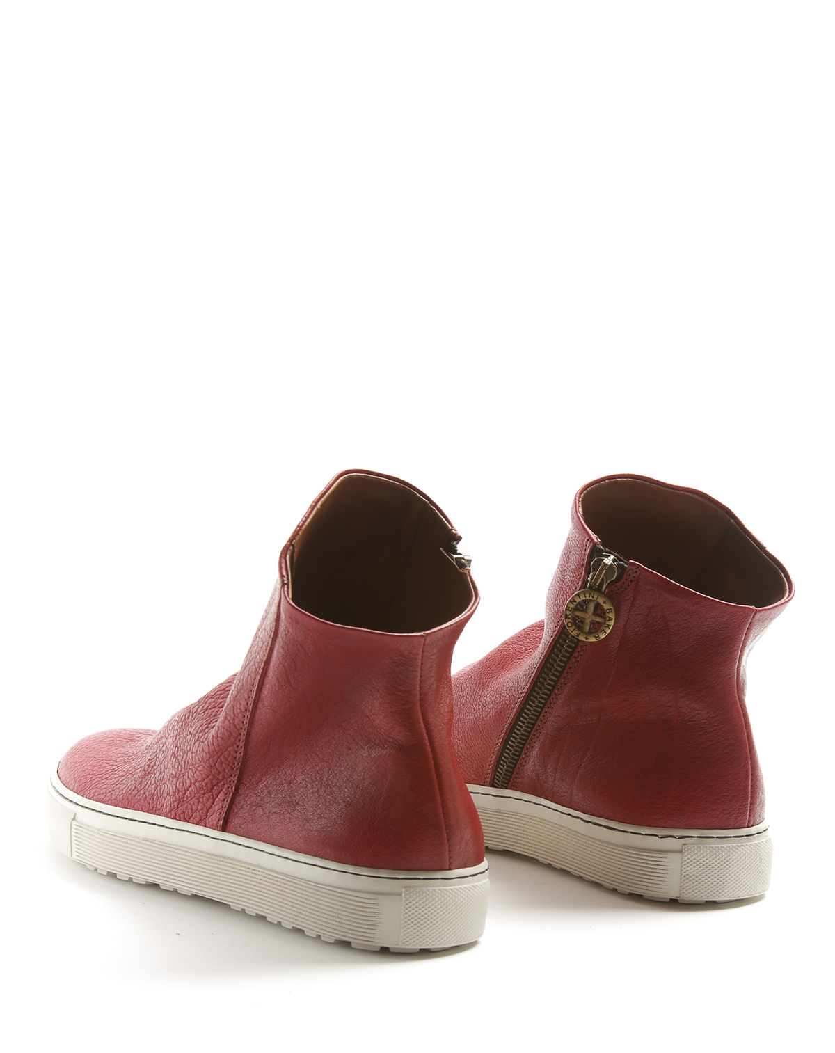 BIEL Oxblood Leather Sneaker Boots
