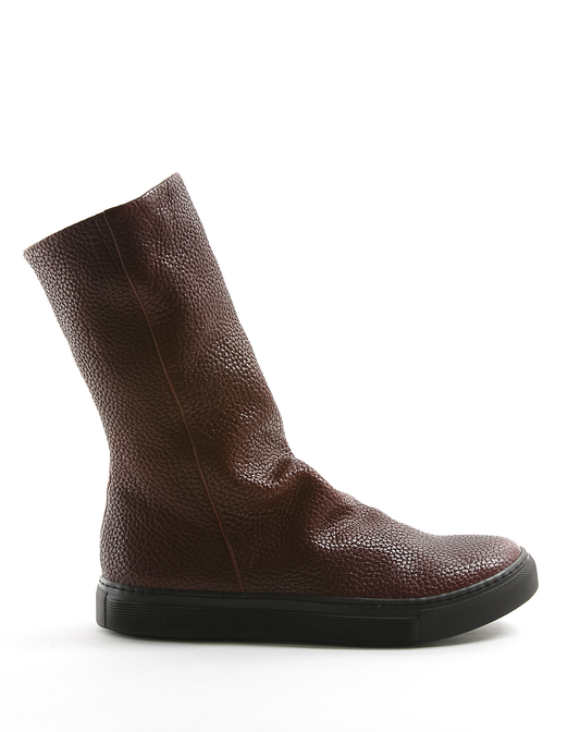 BILLY Burgundy Leather Sneakers Boots