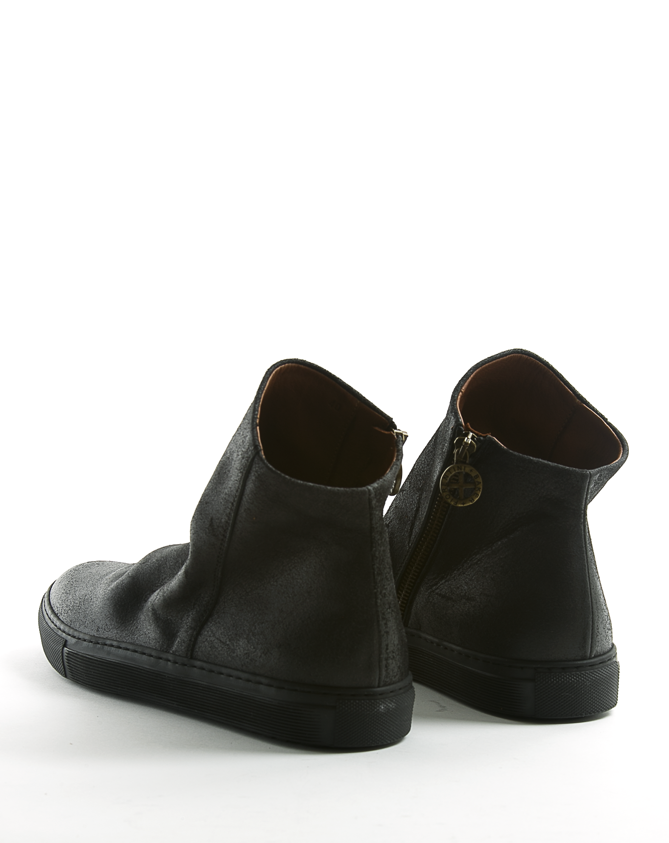 BIEL Black Leather Sneakers