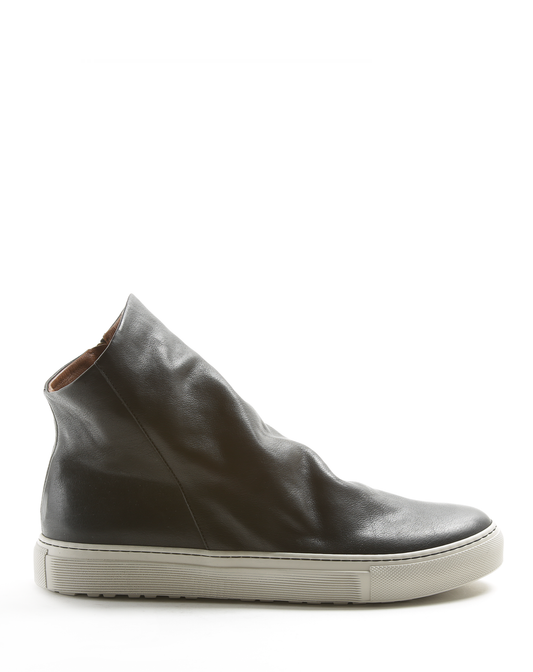 BIEL Black Leather Sneaker Boots