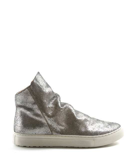 BIEL Silver Leather Sneakers Boots