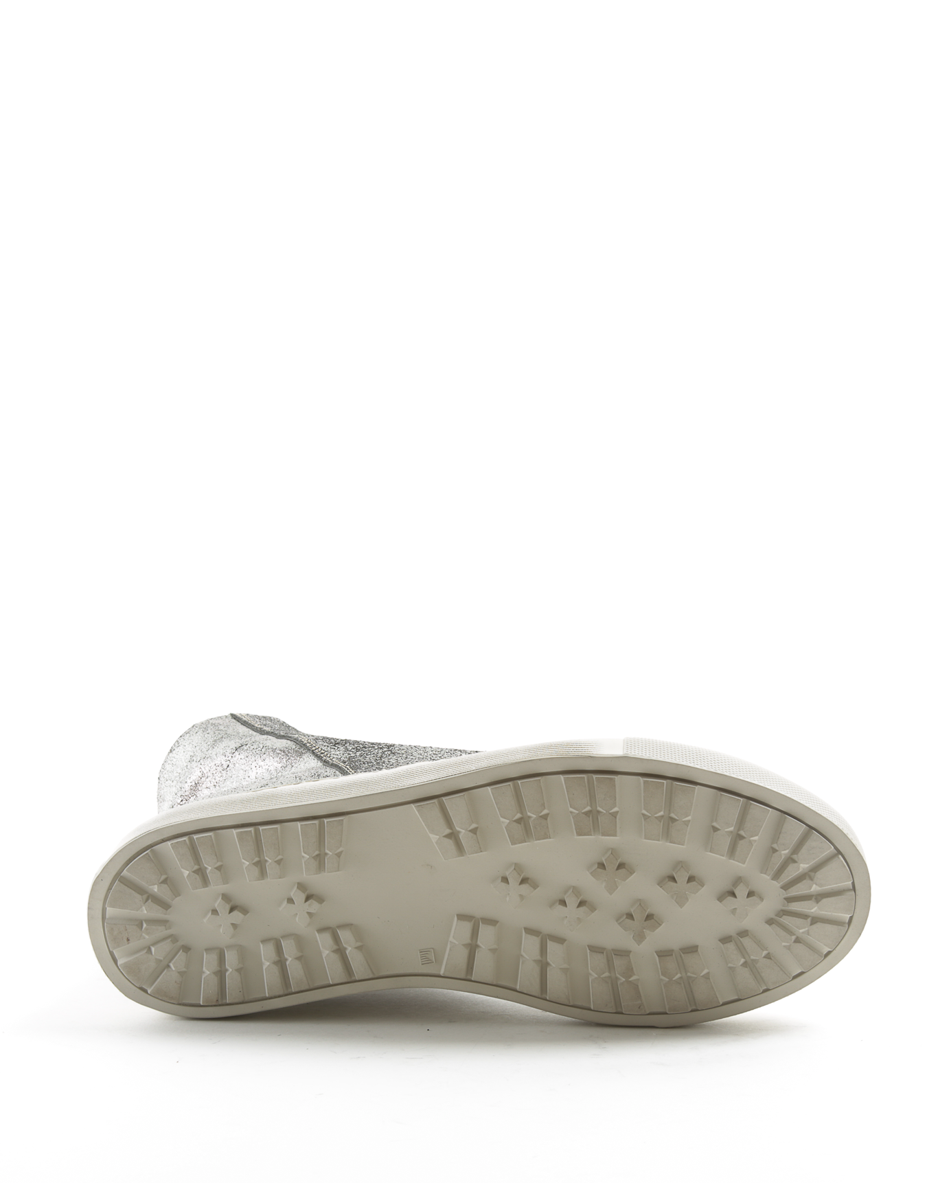 BIEL Silver Leather Sneakers Boots