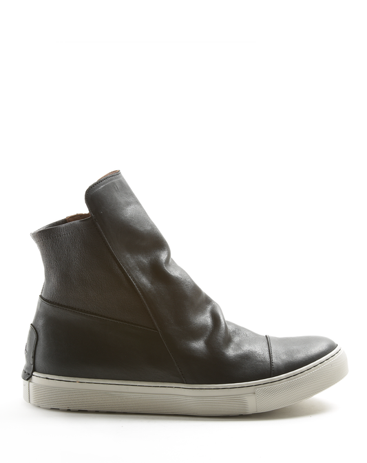 BRET Black Leather Sneaker Boots