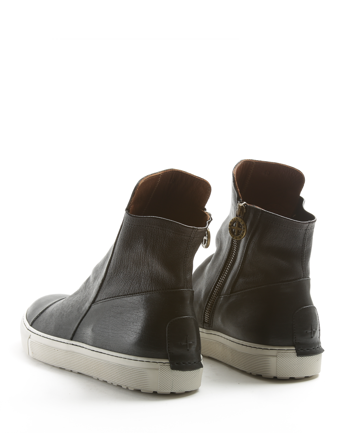 BRET Black Leather Sneaker Boots