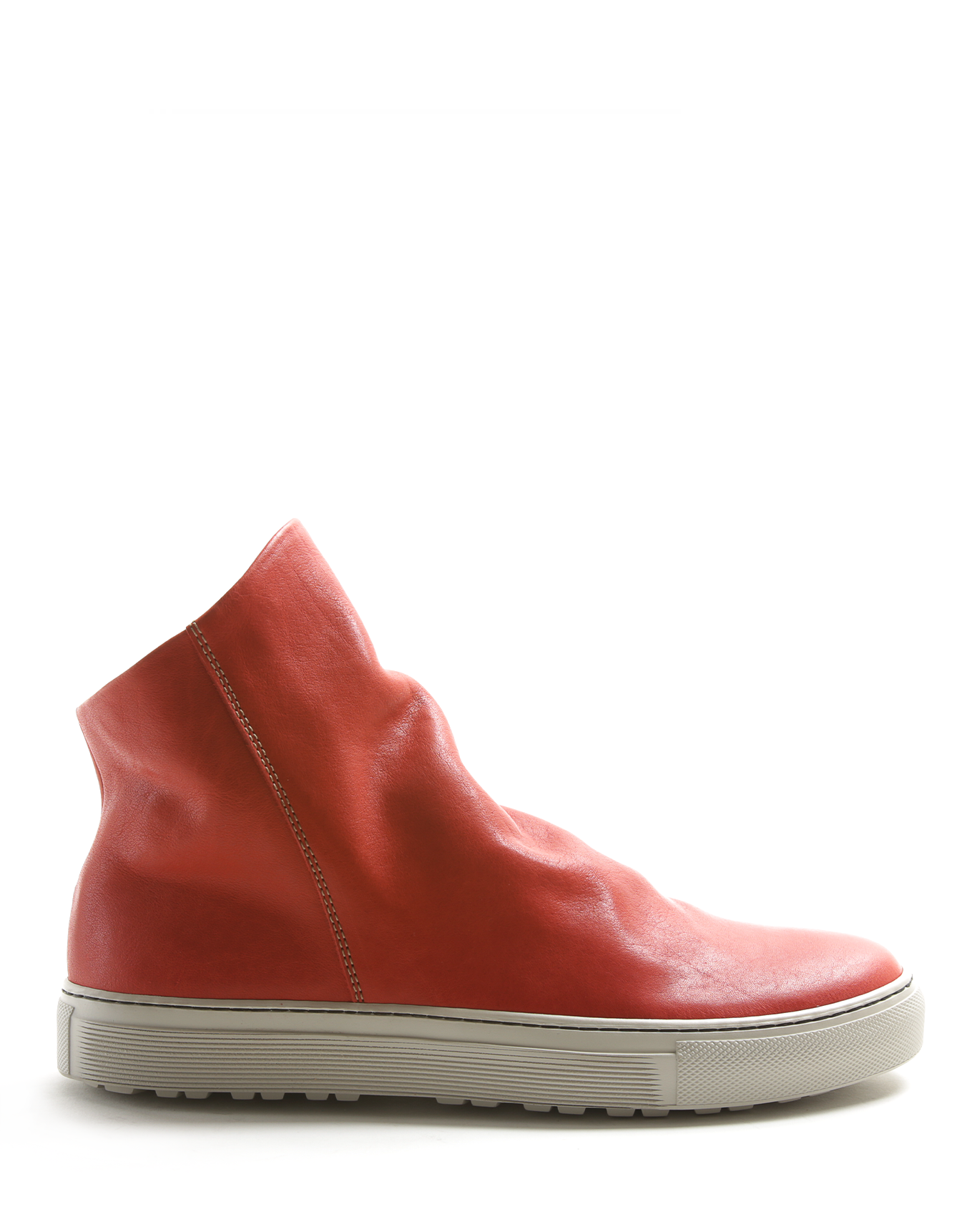 BIEL Red Leather Sneaker Boots