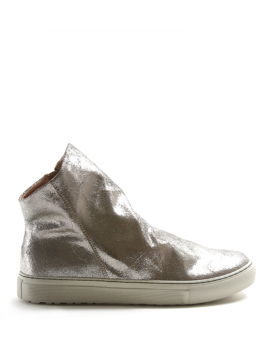 BIEL Silver Leather Sneaker Boots