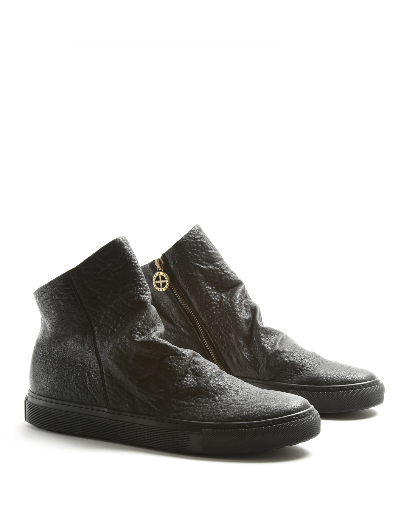 BIEL Black Leather Sneakers