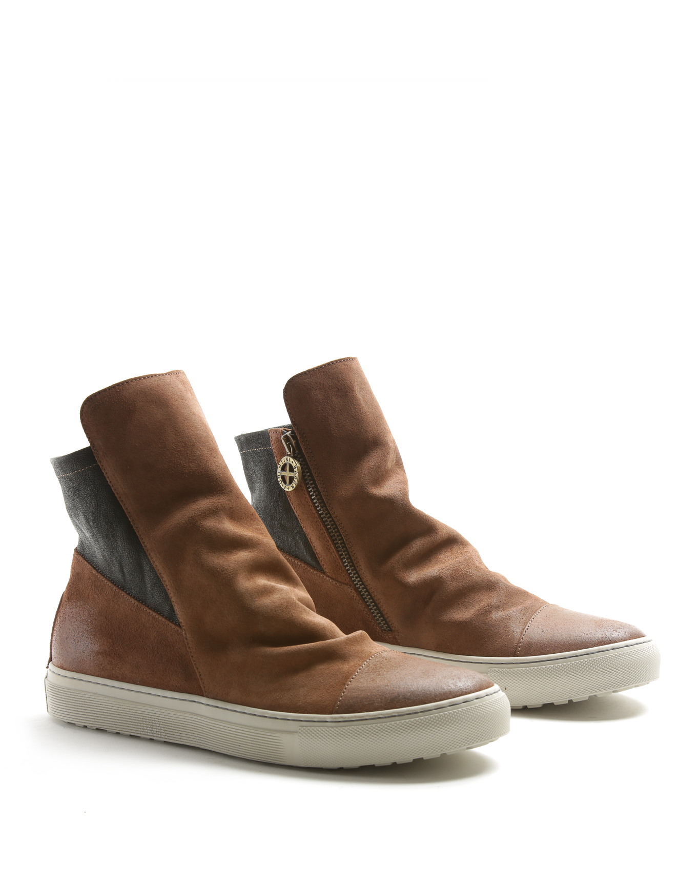 BRET Mid Brown Suede Sneaker Boots