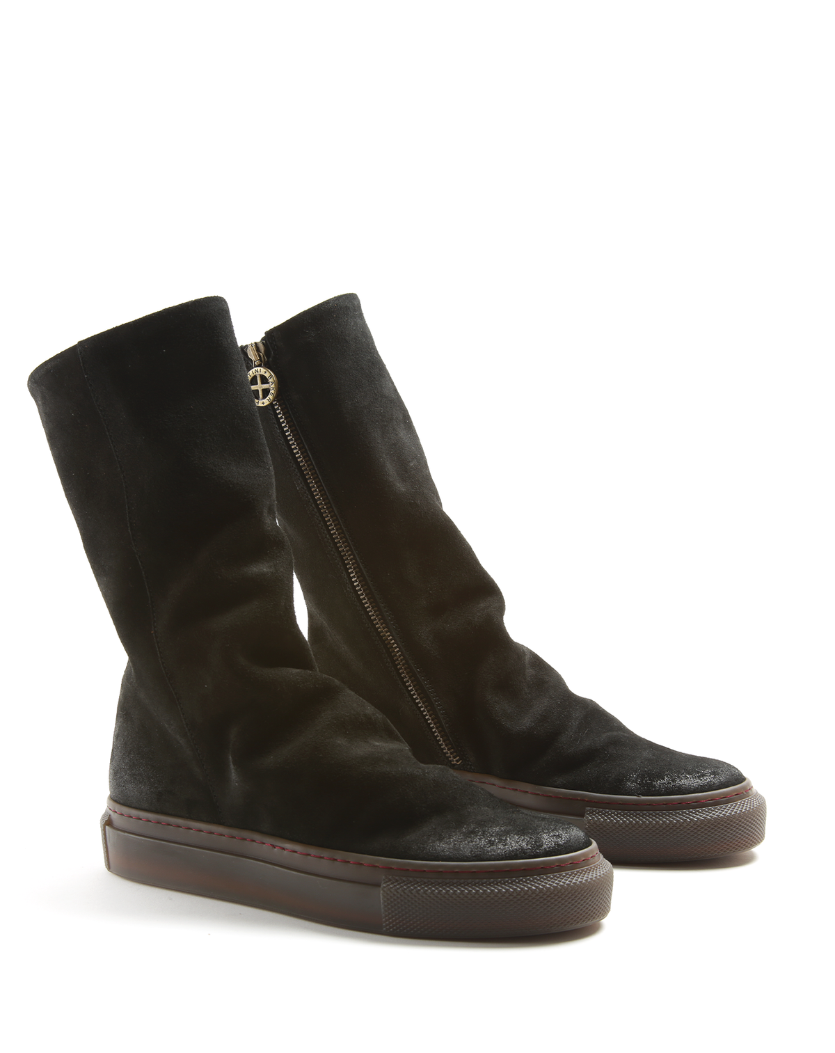BULLA Black Suede Sneaker Boots