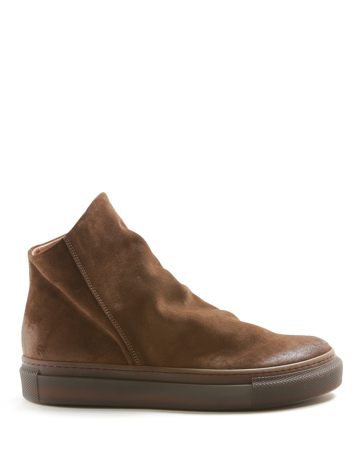 BUELL Mid Brown Suede Sneaker Boots