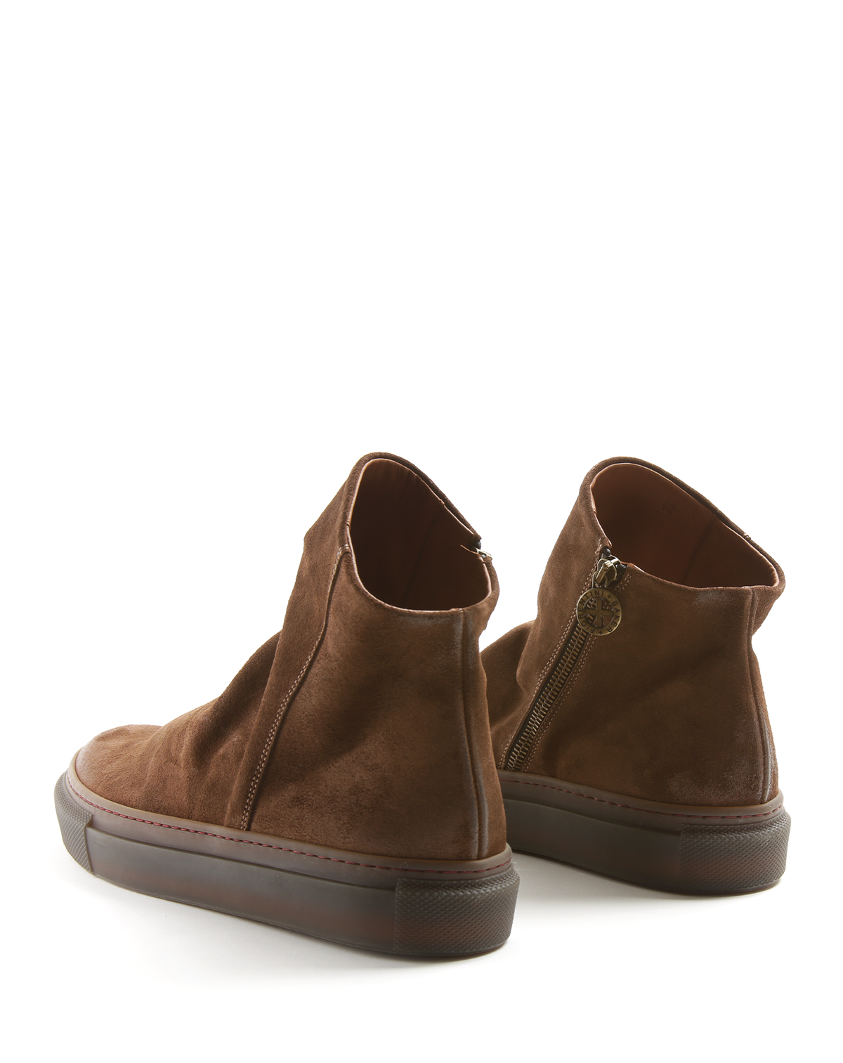 BUELL Mid Brown Suede Sneaker Boots