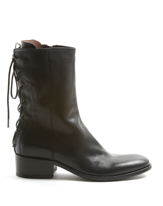 CID Black Leather Boots