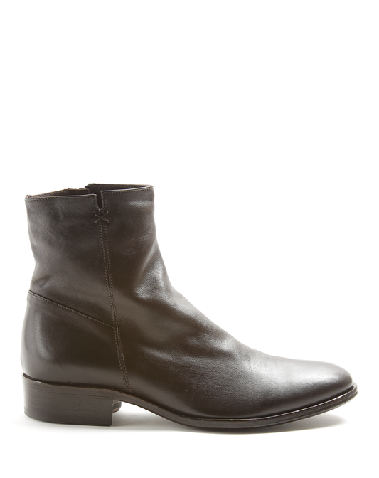 CALE Dark Brown Leather Boots