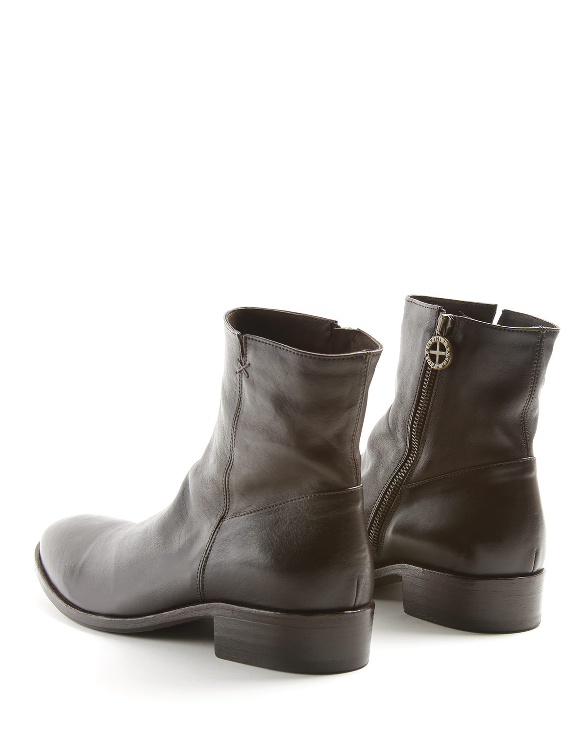 CALE Dark Brown Leather Boots