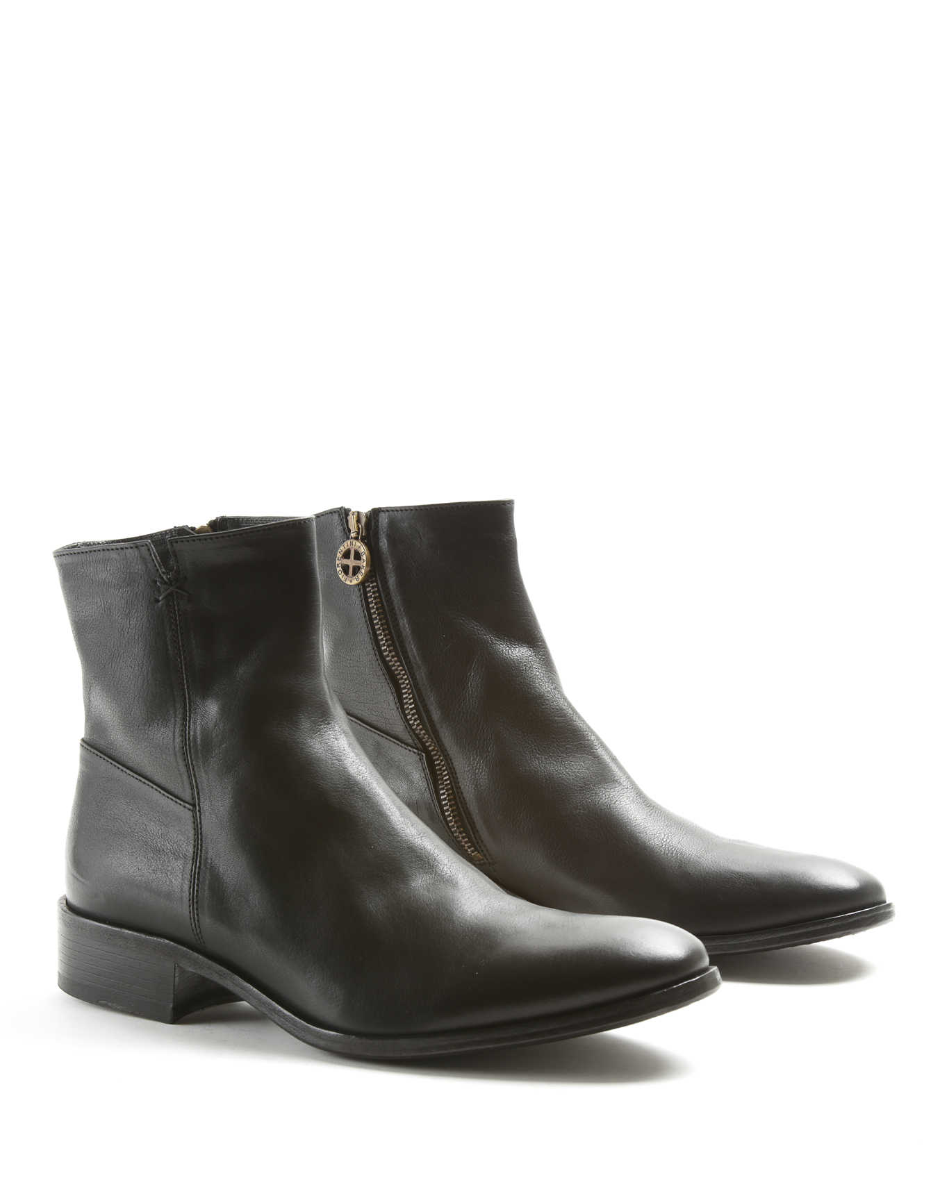 CALE Black Leather Boots