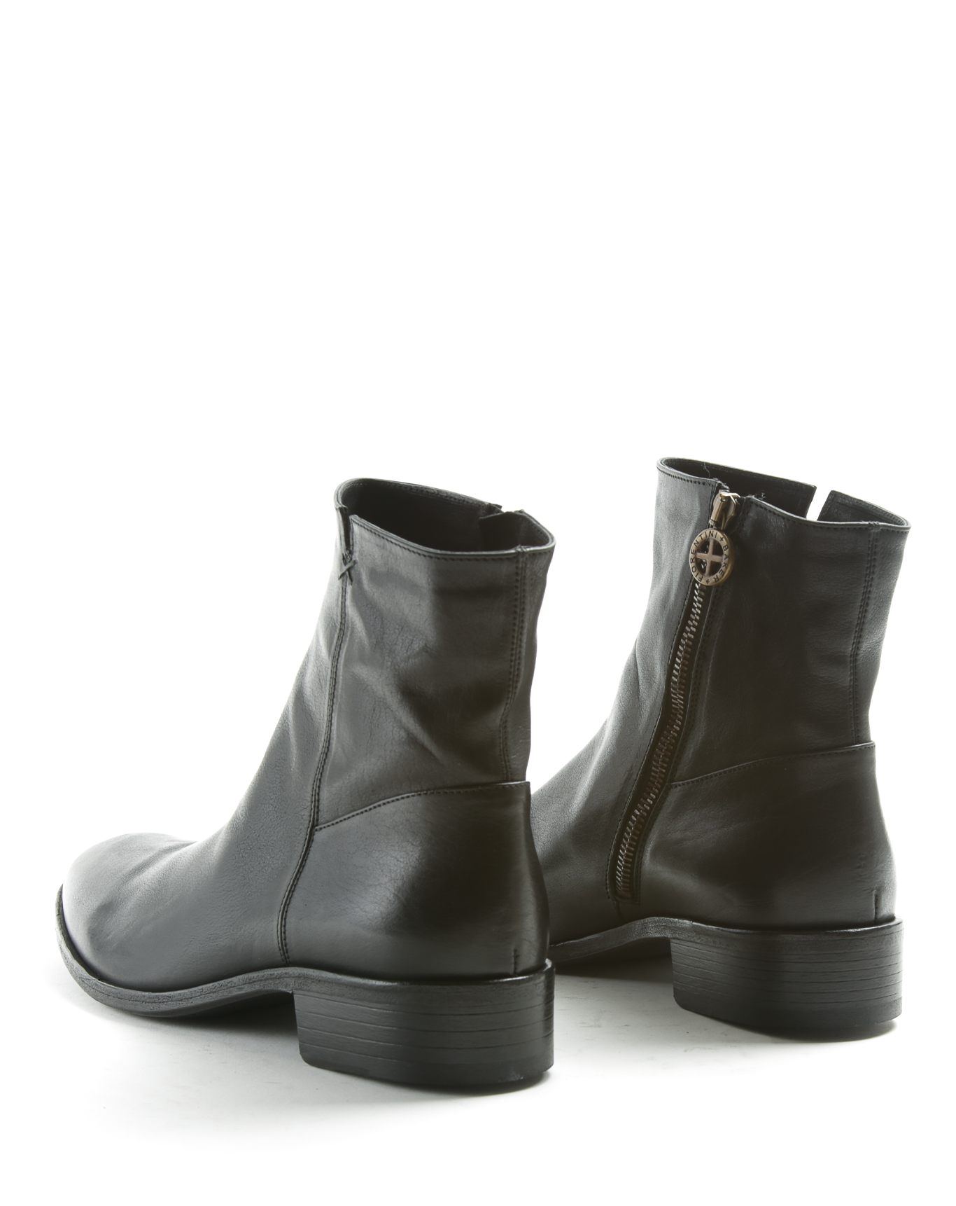 CALE Black Leather Boots