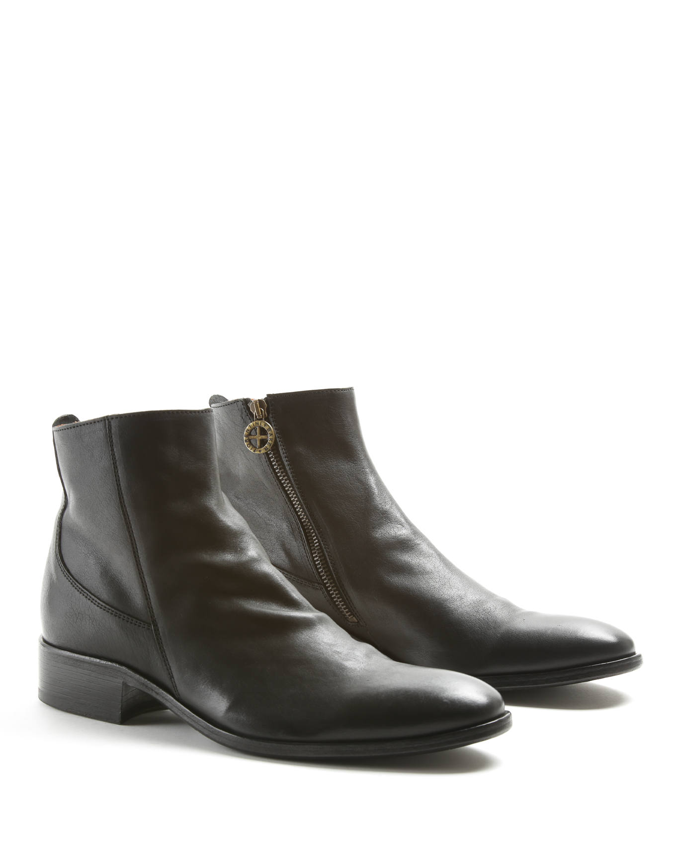 CLAUS Black Leather Boots