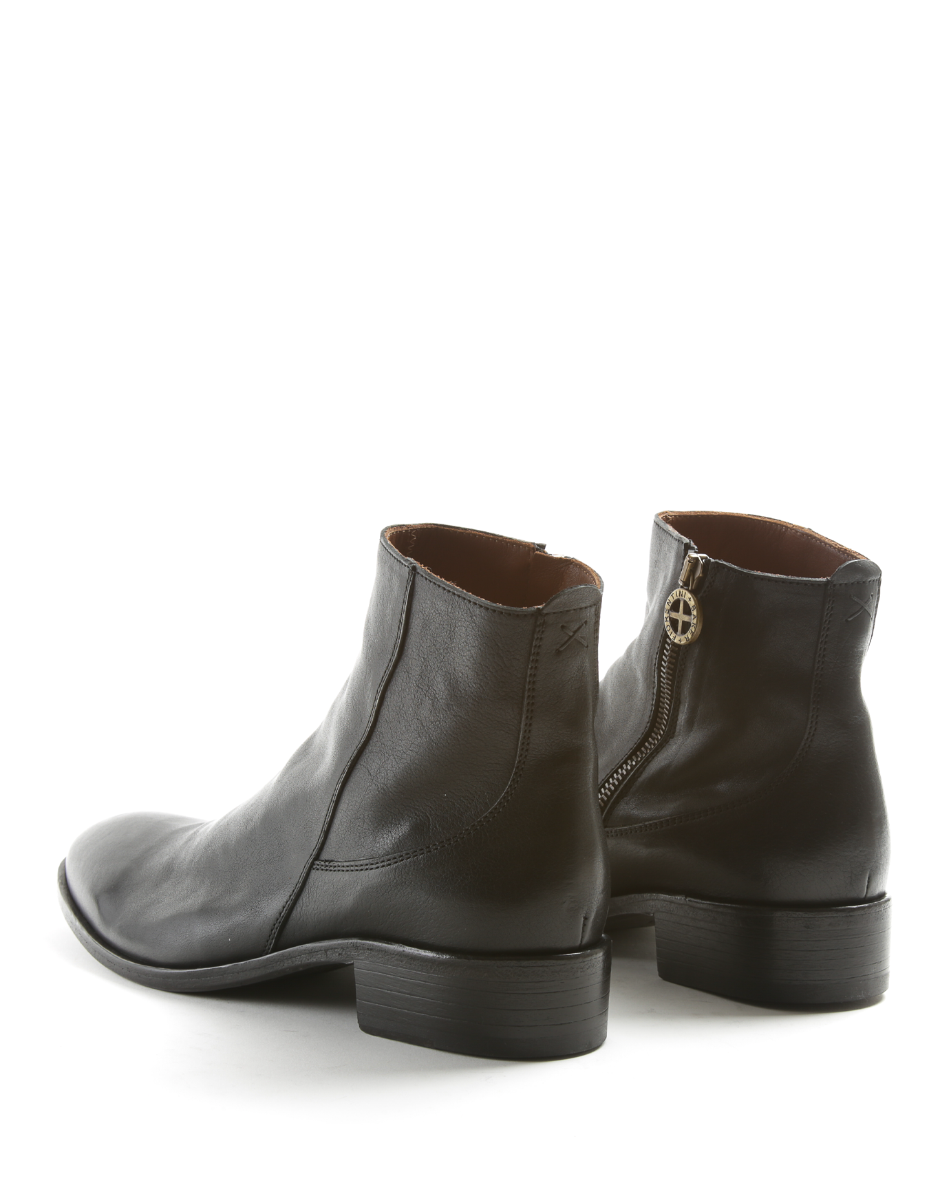 CLAUS Black Leather Boots