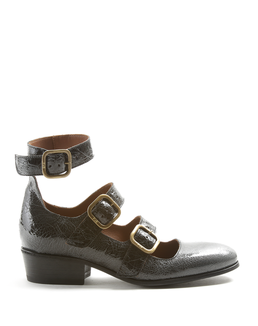 CLARY Black Leather Shoes