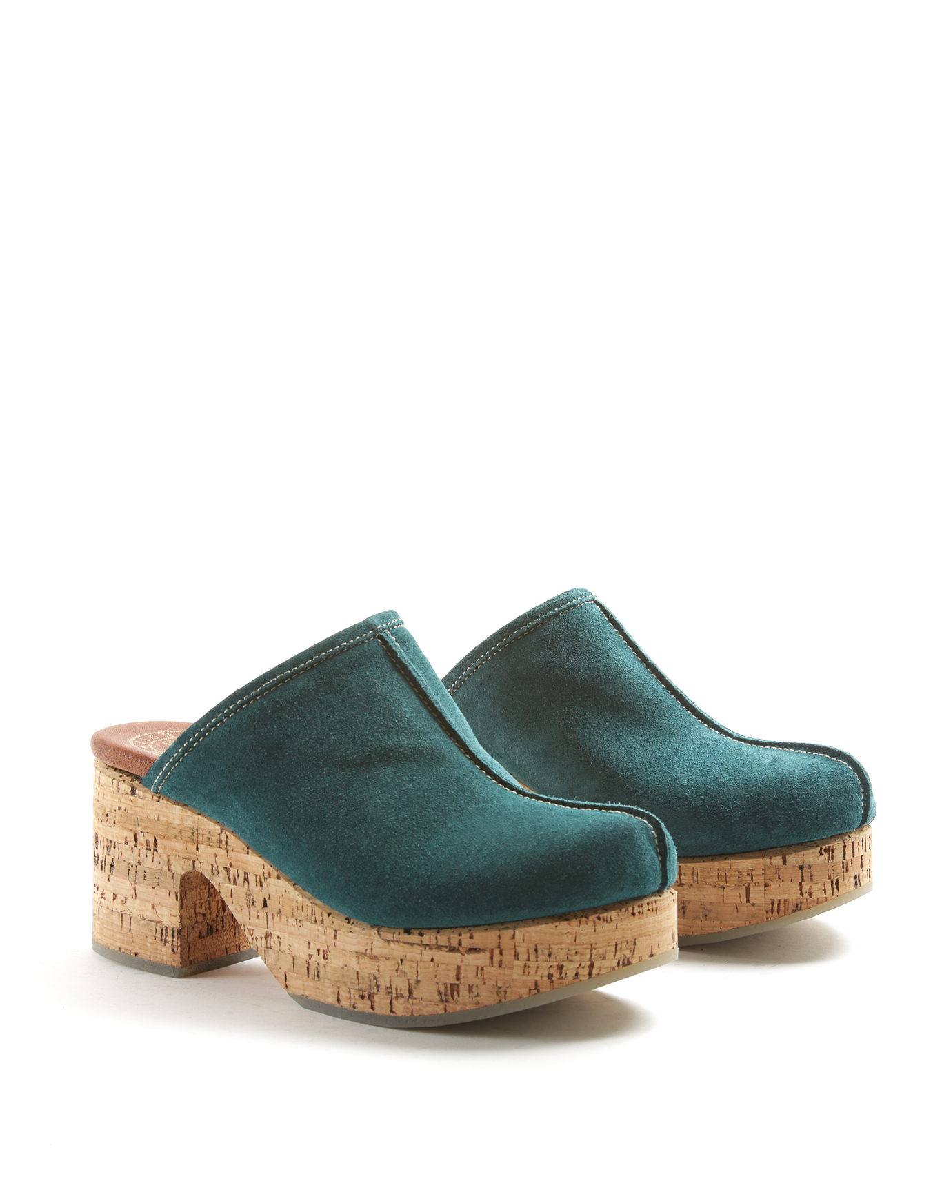 DORE Petrol Wedge Sandals