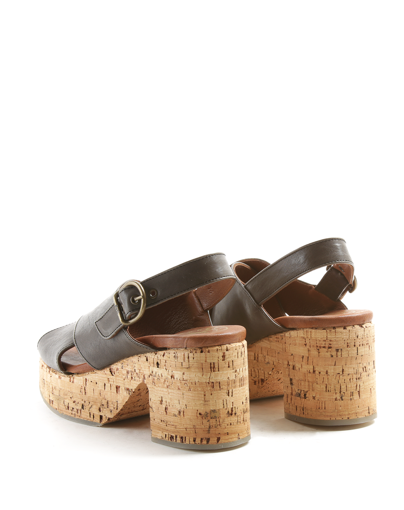 DEVON Grey Rust Wedge Sandals