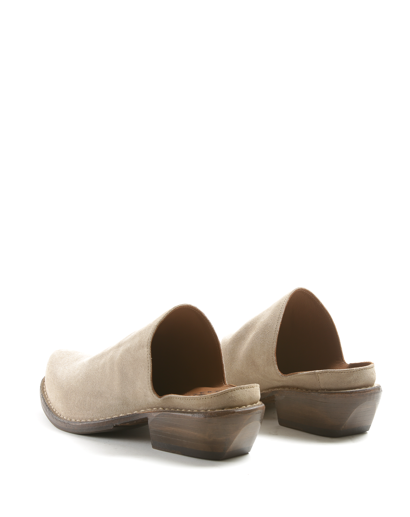 DANA Light Beige Suede Sabot